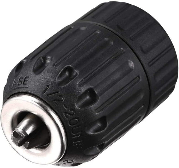 YXQ 2.0-13mm Tapered Keyless Drill Chuck, 1/2"-20 UNF Mount, Quick Change Electric Drill Tool