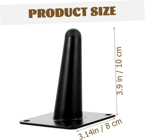 4Pcs TEHAUX Metal Furniture Legs for Couch Iron Sofa Replacement Feet Heavy Duty Oblique Design for Dresser Cabinet Tv