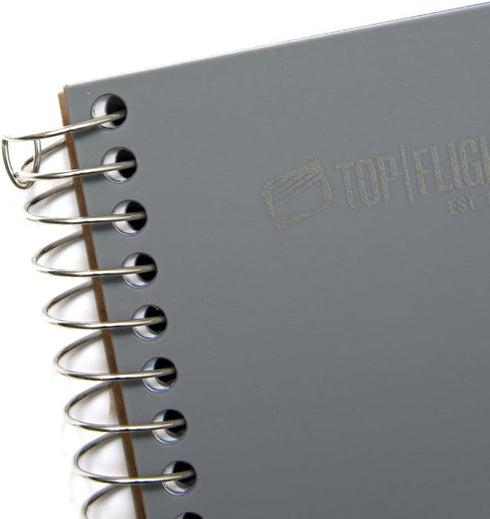 Top Flight Wired 3-Subject Wirebound Notebook with 4 Pockets, 120 Sheets, College Rule, 11 x 8.875 Inches, 1 Notebook,