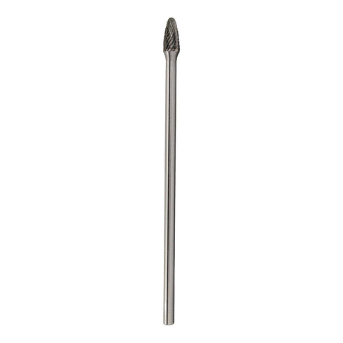 Drill America SF-1 Carbide Burr/Rotary File Tree Radius End Double Cut for Die Grinder 1/4" Dia. x 1/2" Cut Length