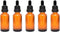 5 Pack 0.5 oz Empty Glass Dropper Bottles - Leak Proof Travel Containers for Essential Oil Liquids