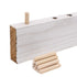 100 Pack 1/4" Wood Dowel Pins Straight Grooved Pins for Furniture, Door, and Art Projects (1/4 in)