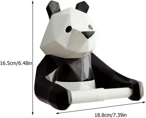 Stylish Panda Wall-Mounted Toilet Paper Holder for Your Bathroom