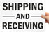 SmartSign-S-5803-AL-14 "Shipping And Receiving" Sign | 10" x 14" Aluminum Black on White