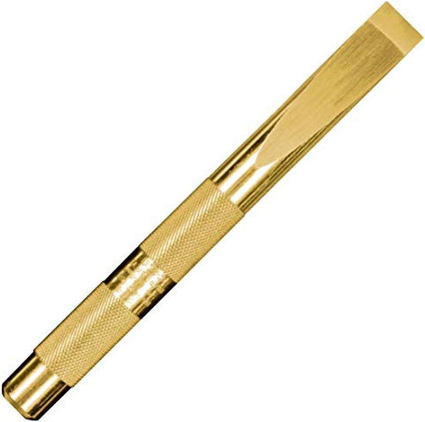 Mayhew Tools 10658 Knurled Brass Scraper, 5/8" & 6-1/2" x 16mm