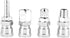 8Pcs C Type Quick Fitting 1/4 Inch Zinc Alloy Pneumatic Connector Socket and Plug Kit Parts for Air Hose