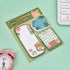 LNYMZD 1 Set Animal Sticky Notes Cartoon Strawberry Rabbit Bear Sticker Notes Memo Pad Cute Sticky Notes Page Markers