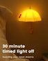 joyful xinghai Kids Night Light Umbrella, Silicone Tap Control Magnetic Bedside Lamp with Time Auto-Off, Cute Portable
