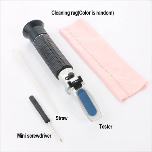 VGVGV 0-80% Brix Refractometer, Refractometer Handheld Digital Alcohol Liquor Production Homebrew Brix V/v for Spirit