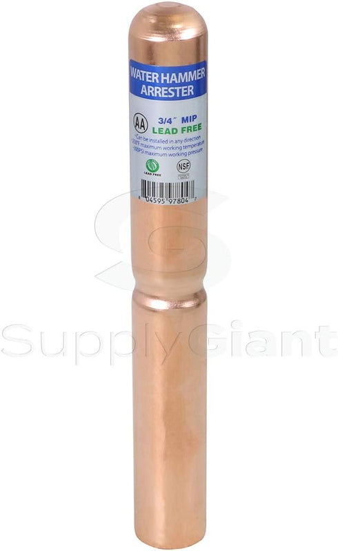 IBNT0056 Water Arrestor Type AA Straight, 3/4", Brass