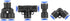 40Pcs Quick Connect Push in to Connect Water Tube Fitting, 1/4" Air Push Quick Fittings, 4 Shapes