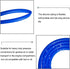 QuQuyi 5/32" ID x 1/4" OD Blue Silicone Vacuum Tubing Hose, High Temperature Food Grade, 9.84ft Length