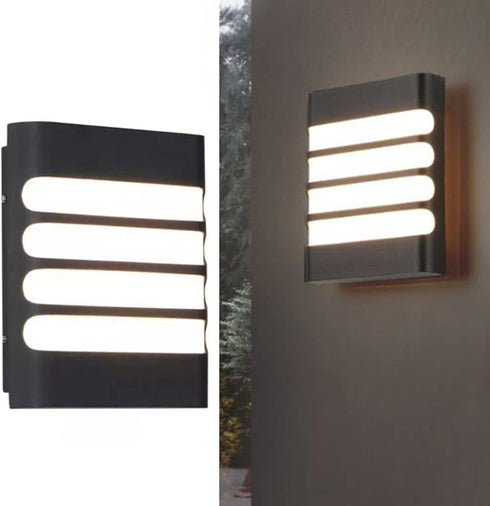 20W 6500K Tyenaza Modern Outdoor Wall Lights, Square LED Wall Sconce Light Fixtures,Waterproof Porch Light Exterior LED