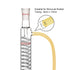 StonyLab Borosilicate Glass Graham Condenser, 200mm Jacket Length, 24/40 Joint Lab Glass