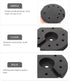140mm Counterweight VILLCASE Weighted Lamp Base Round Floor Base Weight for Desk Table Lamp Replacement for DIY