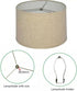 Harp,10 Inch Set (10 Inch Nickel,Pack 1) Lamp Lamp Shade Harp Holder with Harp, Saddle Base and Finial for Table