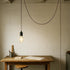 15 E26 1-Pack Feet Plug in Pendant Light, Pendant Light Cord Kit, Bronze Hanging Light Kits with ON/Off Switch, Socket
