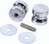 Glass Door Handle, Aluminum Alloy Drawer Knob, 1.1 Dia Single Glass Bathroom Shower Cabinet Door Handle