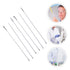 Hemobllo Stainless Steel Micro Lab Sampling Scoop Set - 6PCS Micro Medicine Spoons for Laboratory