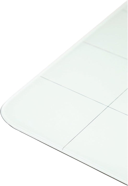 U Brands Magnetic Cubicle/Wall Glass Dry-Erase Weekly Calendar Board, 20 X 5.5 Inches, White Frosted Surface