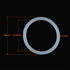 X AUTOHAUX Silicone O-Rings - VMQ Seal Gasket for Compressor Valves Pipe Repair, 38mm OD, 31.8mm ID, 3.1mm Width,