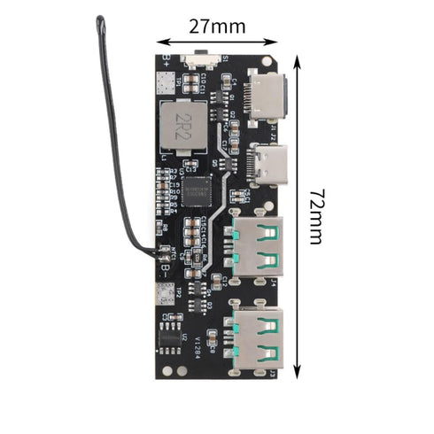 AYASOSO 22.5W 5 QC4+PD3.0 Power Bank with Ports, Bidirectional Fast Charging, Mobile Power Module, Bidirectional Fast