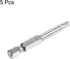 5pcs H4 Hex Screwdriver Bit 1/4" Hex Shank 2" Length Magnetic Security Power Tool