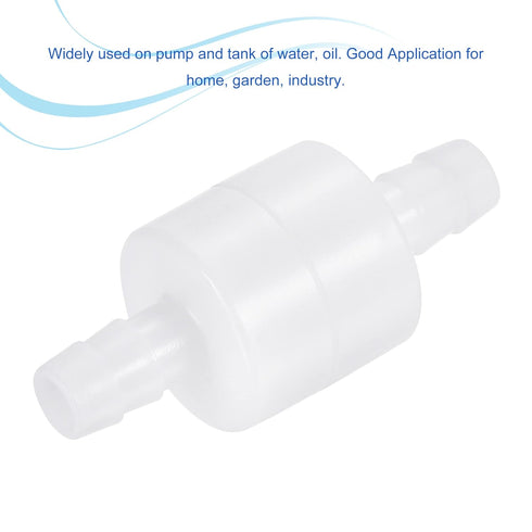 MECCANIXITY Non Return Check Valve, 3/8 Inch Dia. One Way Inline Hose Connector for Water Tank Pump