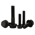 M6 x 35mm Flanged Hex Head Bolts, Alloy Steel 10.9 Class, Black Oxide Finish, Partially Threaded, 20 PCS