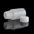 100Pcs 20ml PE Plastic Empty Small Mouth Graduated Lab Chemical Container, Sealing Liquid Medicine Bottles
