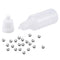 uxcell 200pcs 5.5mm 304 Stainless Steel Balls with 20pcs 15ml PE Bottle for Model Paint
