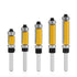 Ozmatip 5Pcs Set 1/4 Inch 1/2 Inch 33/64", 3/4", 1", 1-1/4", 1-1/2" Inch Top and Bottom Bearing Flush Trim Router Bits
