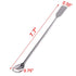TIHOOD 10PCS 2 in 1 Stainless Steel Lab Spoon Spatula, Laboratory Sampling Mixing Spoon
