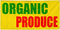 Sign Destination Vinyl Banner Multiple Sizes Organic Produce Food Fair Promotion Business Restaurant &