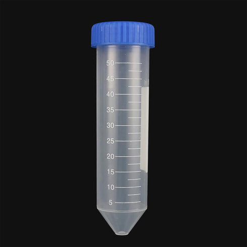 Conical Centrifuge Tubes 50ml, 50 Pcs Sterile Plastic with Screw Caps, Non-Pyrogenic Lab Test Container