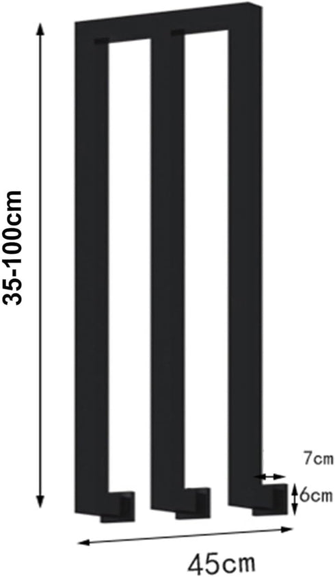 PAUANI Fence(M,35cm) U/M-shaped Stair Railing Side Mount, Industrial Wrought Iron Non-Slip Handrail, Elderly Children's