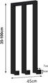 PAUANI Fence(M,35cm) U/M-shaped Stair Railing Side Mount, Industrial Wrought Iron Non-Slip Handrail, Elderly Children's