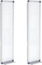 Ireer 2 Pcs Slim Skinny Whiteboard, Portable Narrow Tall Dry Erase Board, Wall Mounted Aluminum Magnetic Board