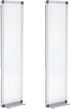 Ireer 2 Pcs Slim Skinny Whiteboard, Portable Narrow Tall Dry Erase Board, Wall Mounted Aluminum Magnetic Board