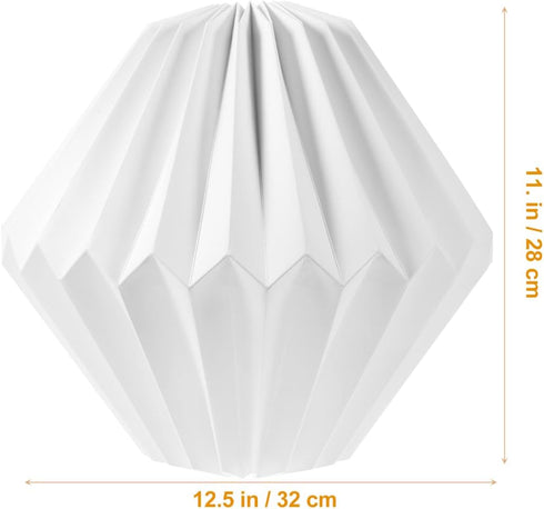 12.59X12.59X11.02 Inch Angoily Nordic Style Geometric Hanging Lampshade Light Cover for Home Bar Hotel Decor Paper Lamp