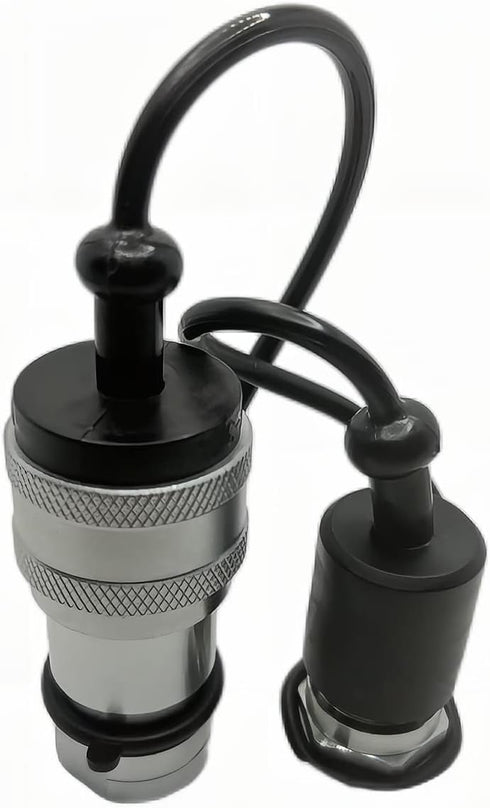 1/4" NPT ISO7241-B Hydraulic Quick Connect Coupler Set with Dust Caps, Quick Release Coupling