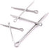 Glarks 90Pcs 304 Stainless Steel Cotter Pin Clip Assortment Kit - Key Fastener Fitting