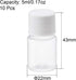 uxcell Plastic Lab Chemical Reagent Bottle, 5ml/0.17oz Wide Mouth Sample Sealing Liquid Storage Container, Transparent 10pcs by uxcell