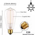 Bulbs 25W Bulb Bulb 2700K (6 Pack /110v) Edison Light - Thomas Edison Light Style - Incandescent Clear Glass Vintage
