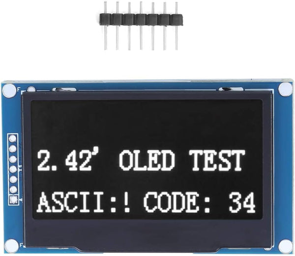 OLED Display,2.42 Inch OLED Display Module,128X64 Pixels,Emit Light by Itself,for SSD1309 I2C