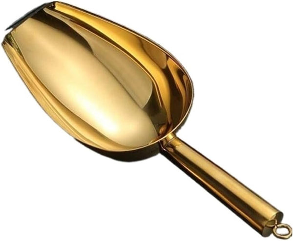 Generic Stainless Steel Ice Shovel, Flats Bottom Cube, Bar Tool, Supermarket Rice, Sugar