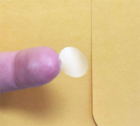 Ultra Clear Retail Wafer Seals for Mailing Packaging, 0.5 Inch Round Circle Dots, 1,000 Adhesive Stickers