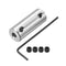 uxcell 1/8 inch to 1/8 inch Bore Rigid Coupling Set Screw, Aluminum Alloy Shaft Coupler Connector