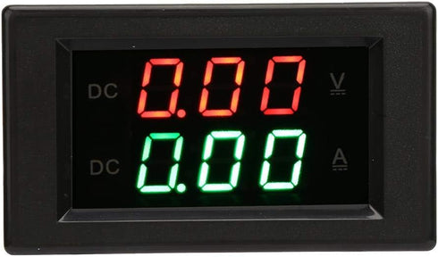 YB4835VA Ampere Meter DC0~100V 20A Dual Display Integrated Voltage Ampere Meter for Battery Monitoring