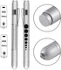 Aokin Medical Pen Light for Nurse Doctor, Reusable LED Medical Penlight Flashlight with Pupil Gauge and Ruler, White